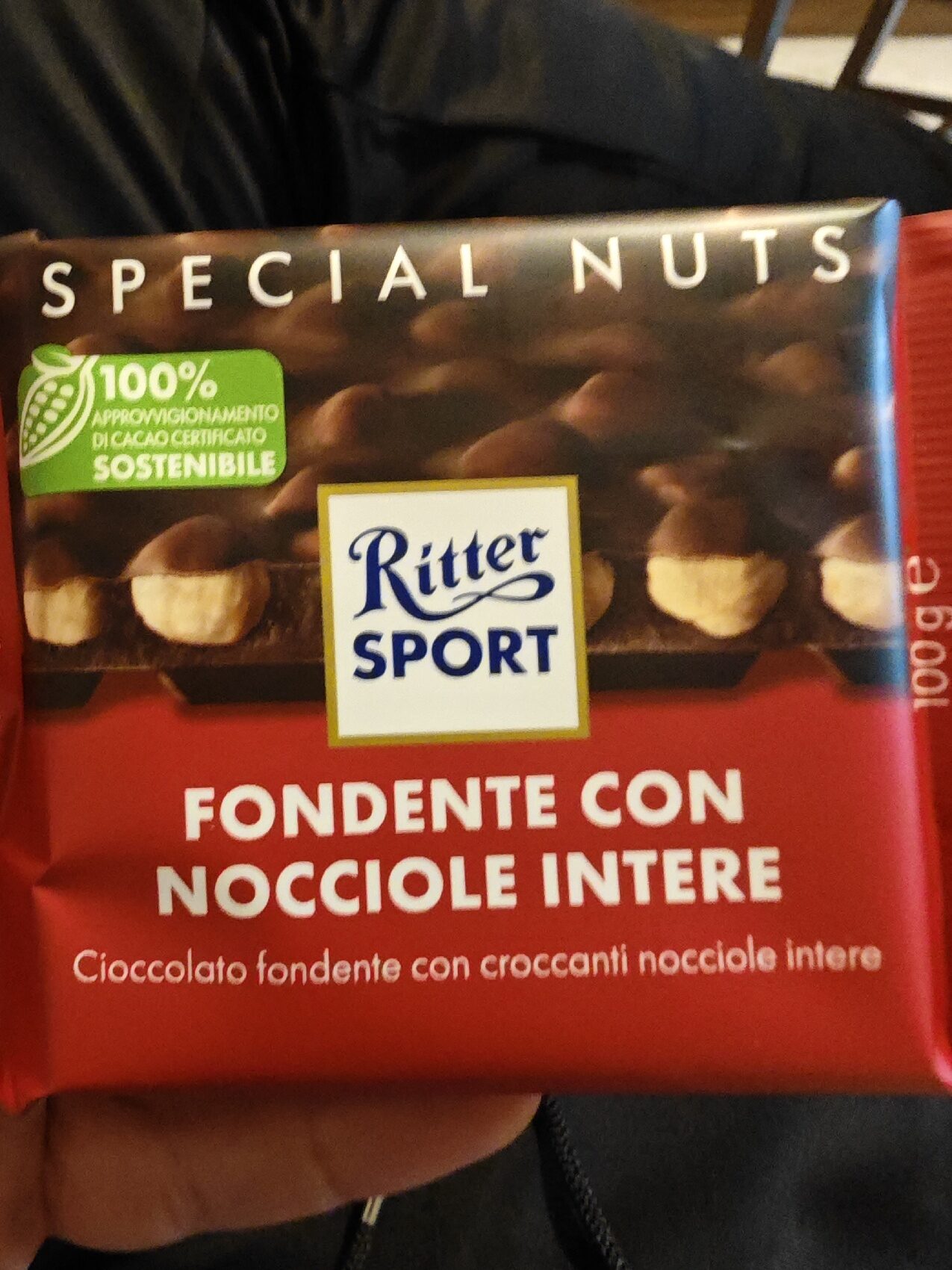 Funduqli shokolad Ritter Sport, 100 g