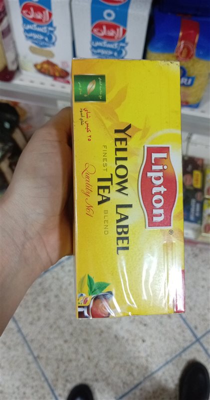 Qora choy Lipton Yellow Label, 25 paket