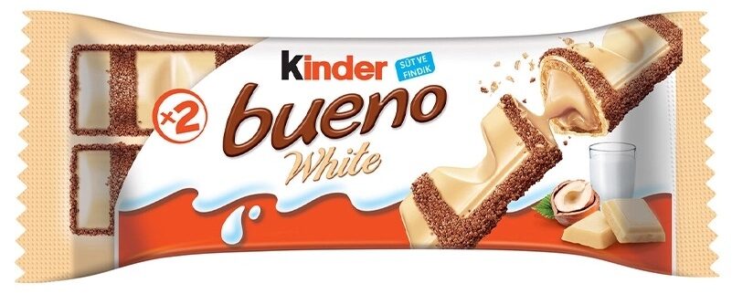 Shokolad batonchigi Kinder Bueno White, 39 g